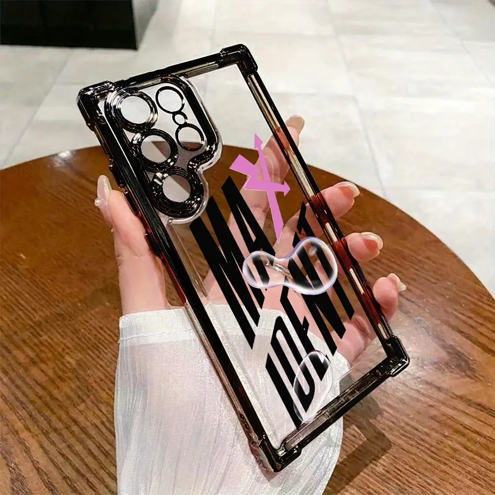 Korean Pop Singer Strays Kids Phone Case Suitable for Samsung Galaxy S25, S24, S23, S22 FE Ultra Plus 4G/5G - Shockproof Transparent Soft Back Cover, Accessories, Smartphone
