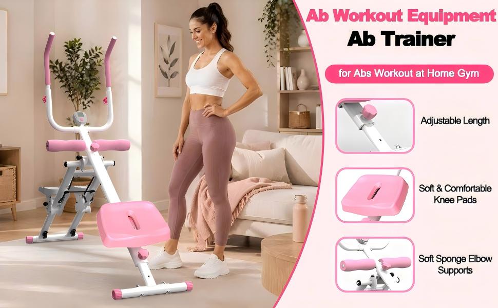 【KINMAC】2 In 1 Stair Stepper & Ab Workout Machine - Multi-Function Trainer-Upgrade Stairmaster & Ab Trainer Machine Workout Equipment For Home Gym Office