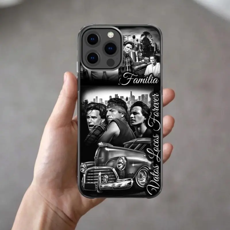 Vatos Locos For Life Custom Protective Smartphone Case - Dual-Layer Polycarbonate-TPU Shock Resistance Accessory with Printing for iPhone 13 Mini