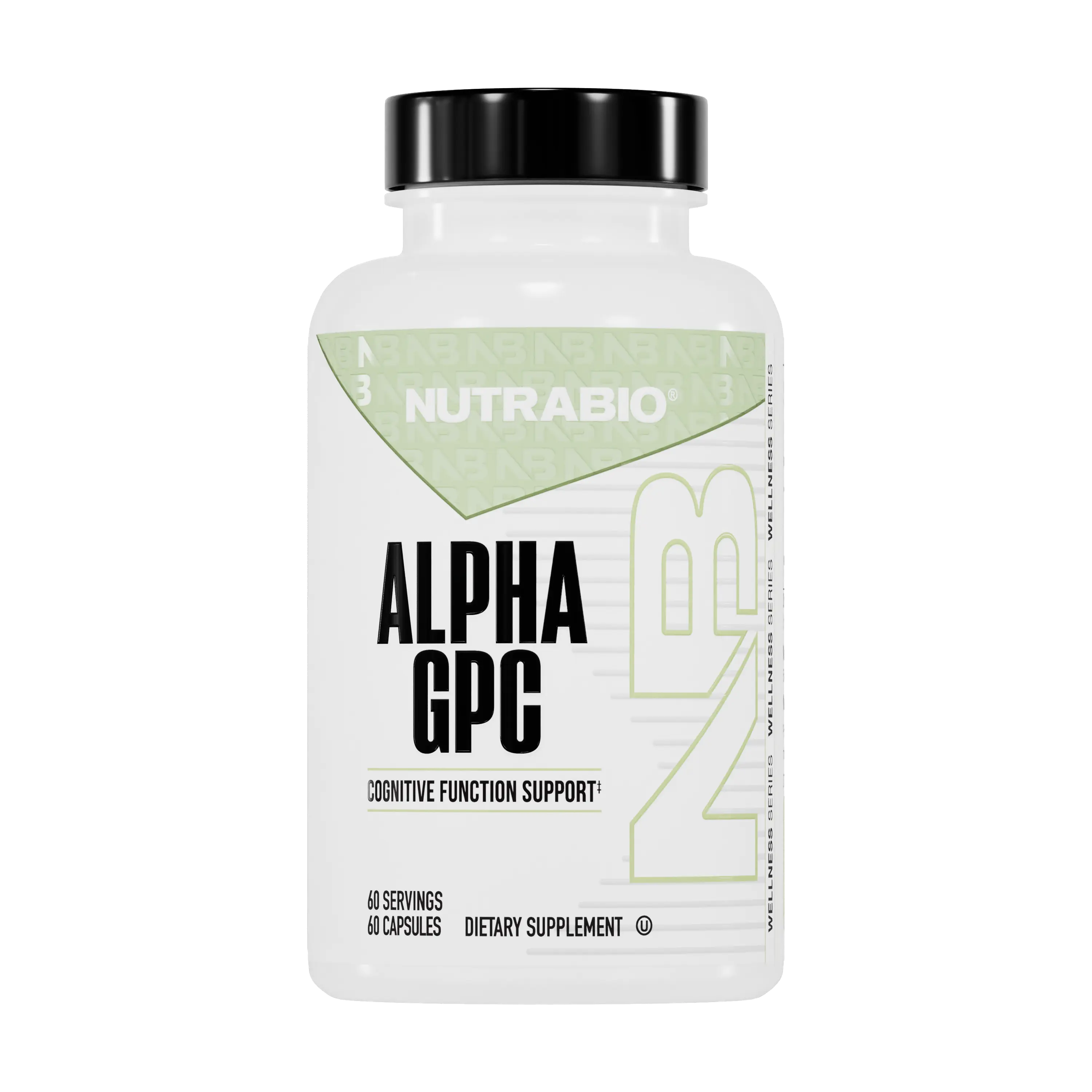 NUTRABIO Alpha GPC - Cognitive Function Support Supplement for Brain Health & Mental Performance with L-alpha Glycerylphosphorylcholine