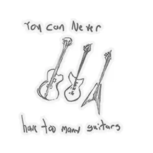 Music Lover Stickers, Guitar Decals, Musical Instrument Vinyl Stickers, Guitarist Gift, Rock and Roll Sticker Pack