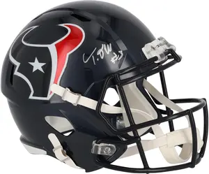 Tank Dell Houston Texans Autographed 2024 Speed Replica Helmet - Fanatics Authentic Certified