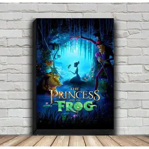 The Princess And The Frog Movie Poster - Hd Canvas Painting For Home Decor