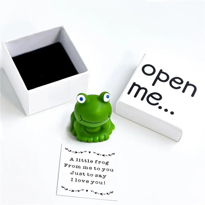 Frog Themed Matchbox Keepsake Gift - Romantic Valentine's Day Present for Boyfriend, Novelty Gag Toy for Girlfriend