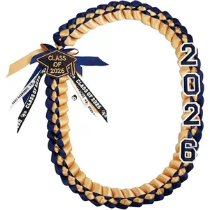 2026 Graduation Honor Ribbon Leis, Graduation Braided Necklace for College Student School Grad Party Supplies