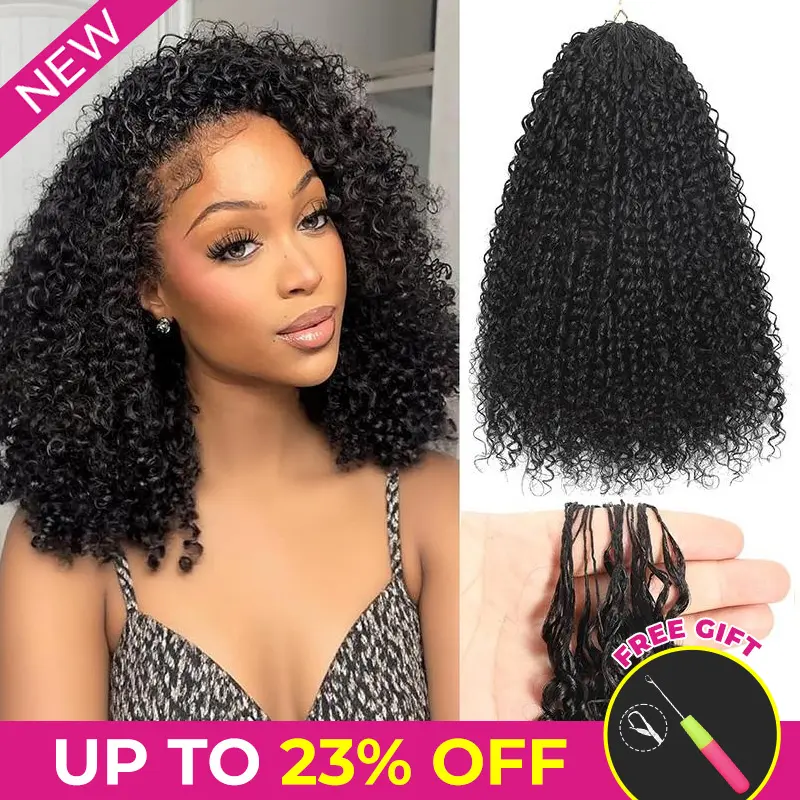 ISEE HAIR Human Hair Crochet Extensions Miracle Knots Pre-Separated 50g/Pack – Knotless Boho Braids, 4-5 Packs for Full Head, Multiple Curly & Wave Textures#HairTok #HairTutorial #HairStyles