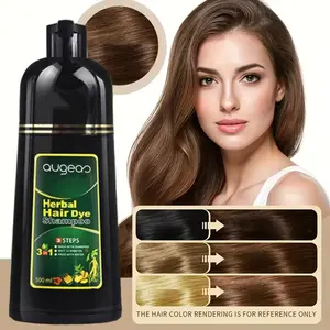 1pcs Dark Brown Hair Dye Shampoo, Instant Coloring, Combining Color Fixation And Hair Care, Achieving Full Gray Hair Coverage, DIY Colorful And Fashionable Hairstyle Semi-permanent Hair Dye Suitable for All Hair Types, Parties/creative/gifts