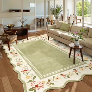 Lahome Flower Washable Area Rugs, Non-Slip Soft Rug for Dining Room, Living Room, Bedroom and Kitchen, Spring Rugs for Decor Lahome Flower Washable Area Rugs, Non-Slip Soft Rug for Dining Room, Living Room, Bedroom and Kitchen, Spring Rugs for Decor