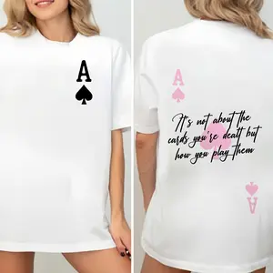 Ace Of Spades Print Shirt, Inspiring Quote Sweatshirt, Inspirational Quotes Hoodie, Positive Shirt, Women's Mental Health Shirt