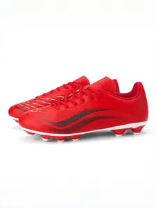 Parent-Child Minimalist Bright Blue Soccer Cleats, Durable Easy-to-Clean Upper with Anti-Slip Studded Outsole, Refreshing and Versatile, Suitable for Daily Pitch Training, Weekend Family Sports and Outdoor Pitch Activities