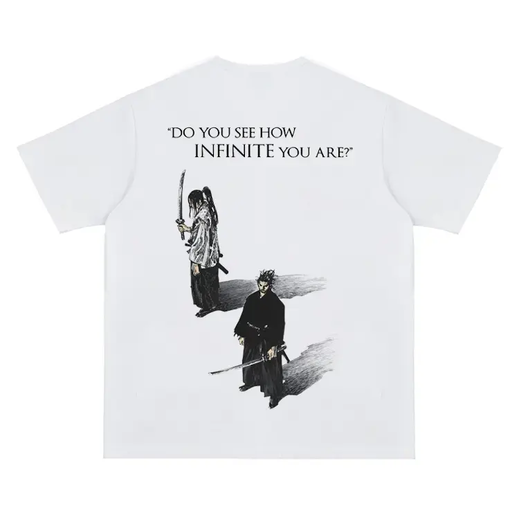 Vagabond "Sun" Vintage Tee Anime T-shirt Cotton
