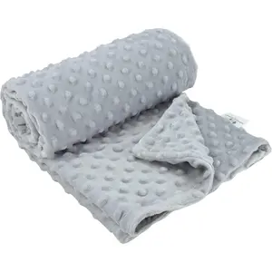 Minky Dot Baby Blanket - Lightweight & Breathable Cotton Receiving Blanket  Newborns, Infants & Toddlers, Machine Washable