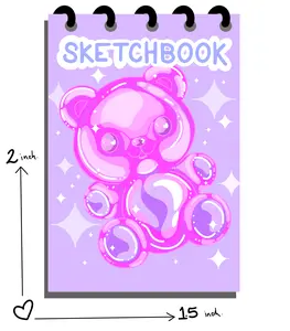 Mini Blank Spiral Sketchbook 1-Pack 30 Pages Perfect for On-the-Go Use 2x1.5 inch Portable Blank Quality Paper Notebook for Sketches Drawings and Notes