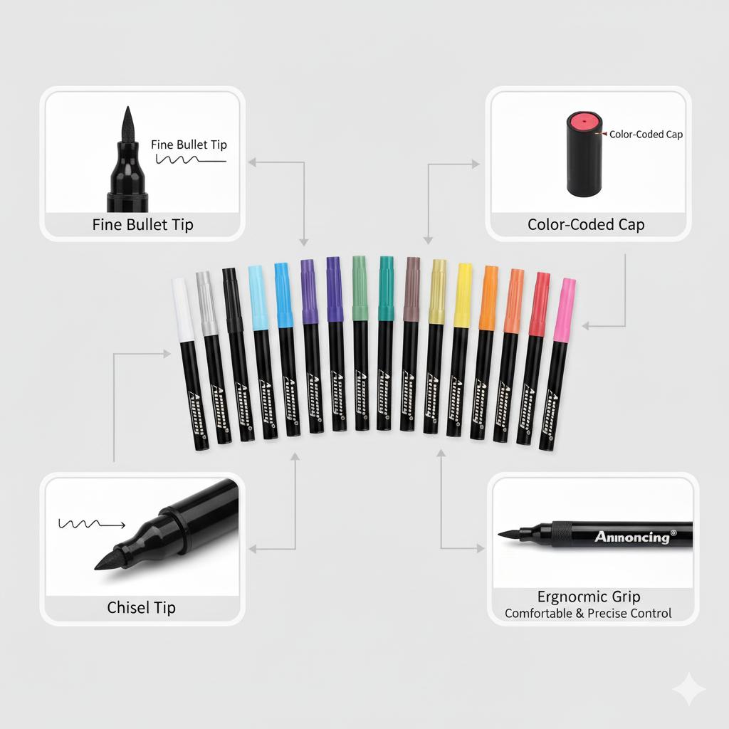 Multi-Functional Face & Body Paint Pens - Colored Markers for Drawing, Face Painting, Arm & Body Art with Reusable Tattoo Stencils, Bold & Delicate Lines for Art Parties School DIY Multi-Functional Face & Body Paint Pens - Colored Markers for Drawing, Face Painting, Arm & Body Art with Reusable Tattoo Stencils, Bold & Delicate Lines for Art Parties School DIY