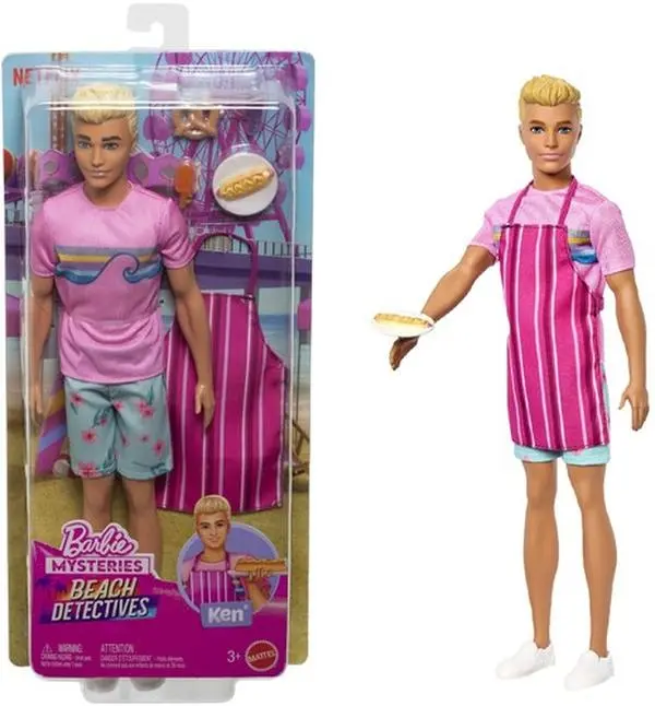 Barbie Mysteries: Beach Detectives Ken Doll and Accessories  [COLLECTIBLES] Paper Doll