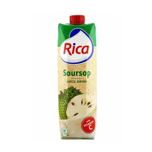 Rica Soursop Juice Drink 2 Pack -33.8 Oz | Jugo De Guanabana Rica 1 Liter -2 Pk
