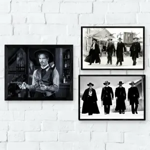 [NO FRAME] Vintage Tombstone Movie Poster, Wyatt Earp, Doc Holliday & Earp Brothers Walking Scene, Classic Western Wall Art, Aesthetic Print