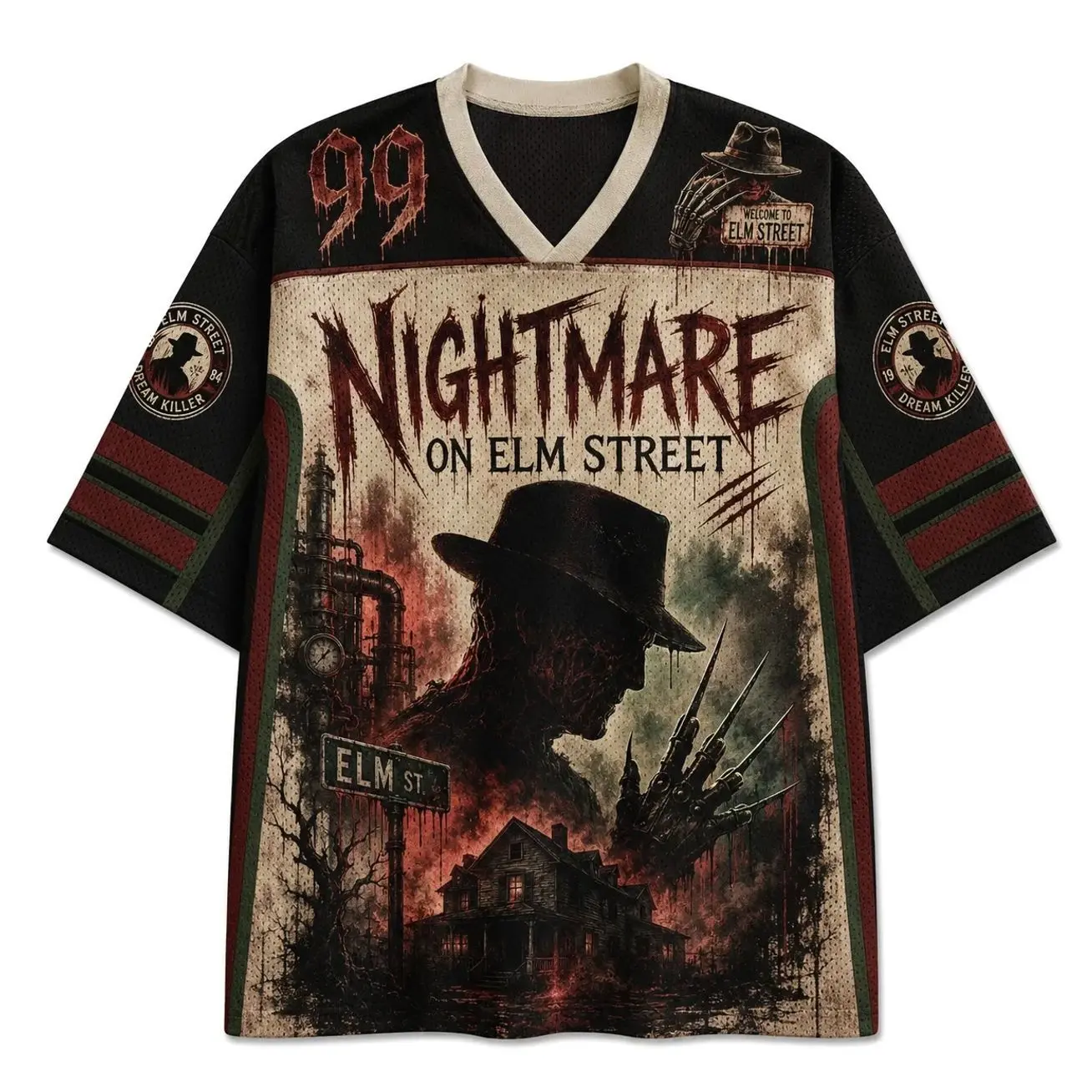 A Nightmare on Elm Street Movie Jersey Shirts 1P1