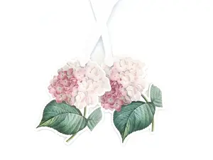 Pink Hydrangea Gift Tags