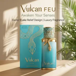 Summer Perfume Unisex 100ML, Vulcan Feu Mango Ginger Amber Eau De Parfum, Long Lasting Tropical Scent, Affordable Luxury