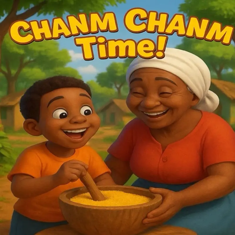 Chanm Chanm Time Soft Cover English Children's Picture Book - By Rachelle, Colorful Artwork, Celebrates Haitian Culture-Food-Family, Family and Heritage, Honors Cultural Values, for Ages 4-8
