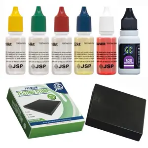Gold Silver Jewelry Testing Acid Kit 10K 14K 18K 22K 24 Test Kit Detector
