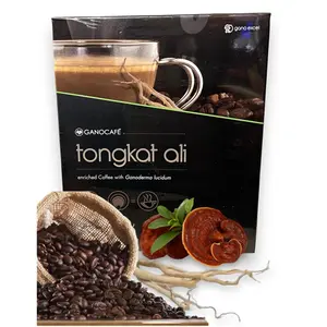 GanoExcel Tongkat Ali Coffee with Ganoderma Lucidum - Natural Energy Boost & Vitality Enhancer - Premium US Beverage - Flavor