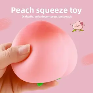 Simulated peach stress-relief toy, large peach soft toy, soft slow-rebound stress-relief toy, suitable for adults and children, holiday gift Squishies, Sensory stress reliever, Stress Relief Tool