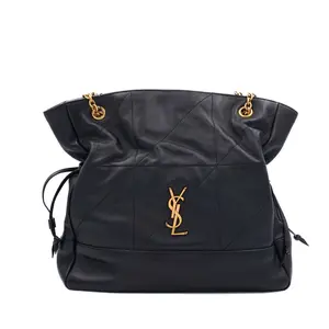 Pre-owned Yves Saint Laurent Leather Shoulder Bags YSL Jamie Large Black JM SK023