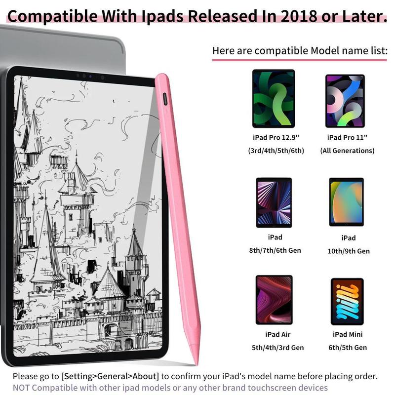 Compatible with iPad stylus pens, specifically designed for iPad. Supports fast charging and anti-slip tilt sensing. Compatible with Apple iPad A16 11 and 10 generation devices. Capacitive stylus pen.TikTokShopHolidayHaul