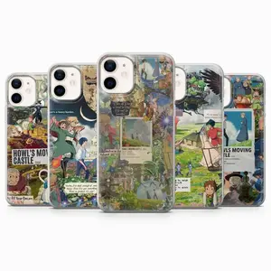 Studio Ghibli Phone Case Howl Moving Castle Compatible with iPhone 11, 12, 13, 14, 15, 16, 17 & Samsung S22 S23 S24 S25 – check our available sizes