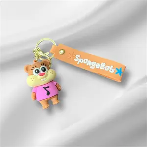Stylish Purse Keychain Accessories Sandy Spongebob