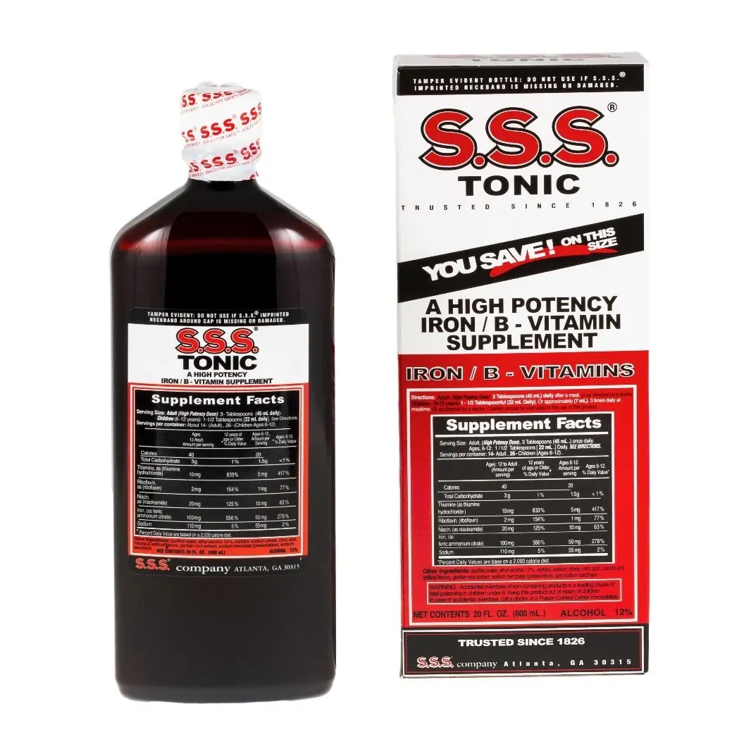 S.S.S. Tonic  Liquid High Potency Iron & B Vitamin Supplement