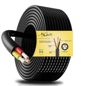 18 Gauge 3 Conductor Electrical Wire 50 FT, 18AWG UL 2464 Stranded Power Cable, Mygatti