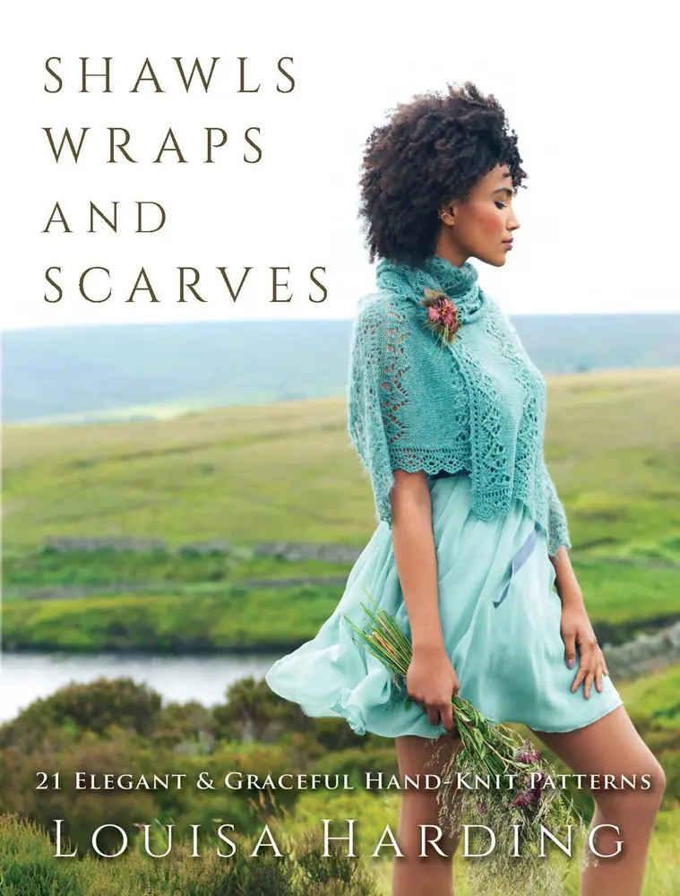 USED Knitted Scarf & Fashion Shawl Book: 21 Elegant Hand-Knit Patterns for Wraps, Shawls, Scarves by Louisa Harding (Paperback), Fashion Knit Shawl