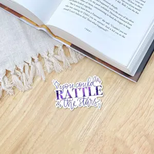 Rattle The Stars Sticker | Throne of Glass | Kindle Stickers bookish merch Decor Decorative