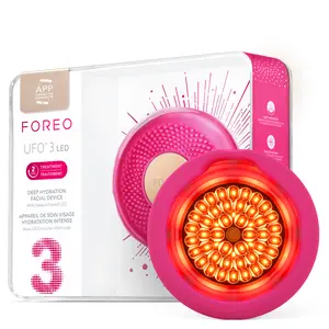FOREO UFO 3 LED 4-in-1 Face Mask Skincare Device - Face Moisturiser - Full spectrum LED - Deep Tissue NIR & Red Light - Warming - T-Sonic Massage - App-connected