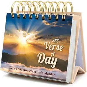 365  Verses Daily Flip Desk Calendar - Undated  Perpetual Flip Verses Christian Inspirational  for Men & Religious Gifts for Women ( Verses NIV)
