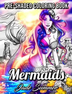 Mermaids Grayscale, An Adult Coloring Book with Sexy Mermaids, Relaxing Tropical Beaches, and Underwater Fantasy Scenes (Grayscale Coloring Books), Paperback – April 29, 2019