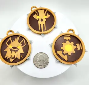 BUNDLE GAME Wasteland Warriors Fortnite Inspired Chapter 5 Season 3 Mythic Medallions Keychain Charm Bag Tag