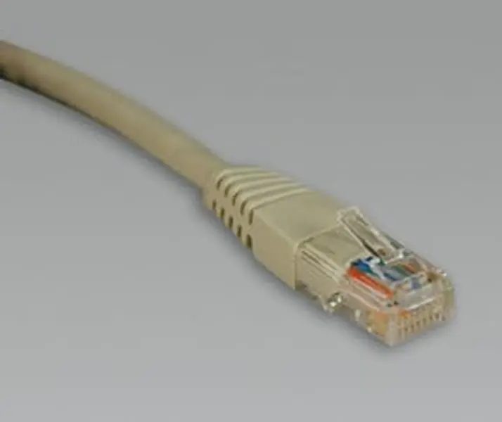 TRIPP LITE 100-ft PVC 4-Pair Stranded UTP Fast Data RJ-45 Male to RJ-45 Male Patch Cable with Strain Relief, 350MHz Long Ethernet Cable for Computer & Office Network Components, Model N002-100-GY, Network Transceivers Compatible