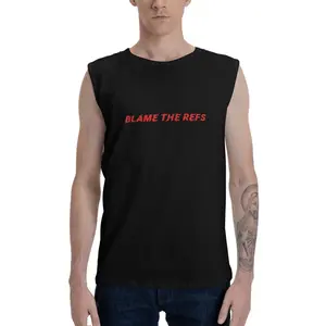 Custom Men's Soccer Tank Top | "Blame the Refs" Personalized Gym & Casual Wear