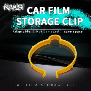 Car Vinyl Wrap Fixing Clip Set – Safe Plastic Mounting Holder Tools for Vehicle Wrap & Sunshade Installation, Fast Rolling Clamp Rings Kit (Multiple Sizes, 1 Set)