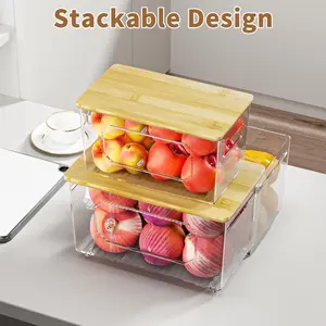Acrylic trash bag dispense、bamboo lid、pull-out basket for cleaning supplies. Game changer for small kitchens