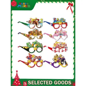 8/12/16/24 pieces of super mask anime cartoon dance party decoration paper masks, photo props, give as a gift to your good friend to create the best holiday party atmosphere decoration, perfect party decoration, home decoration piece,