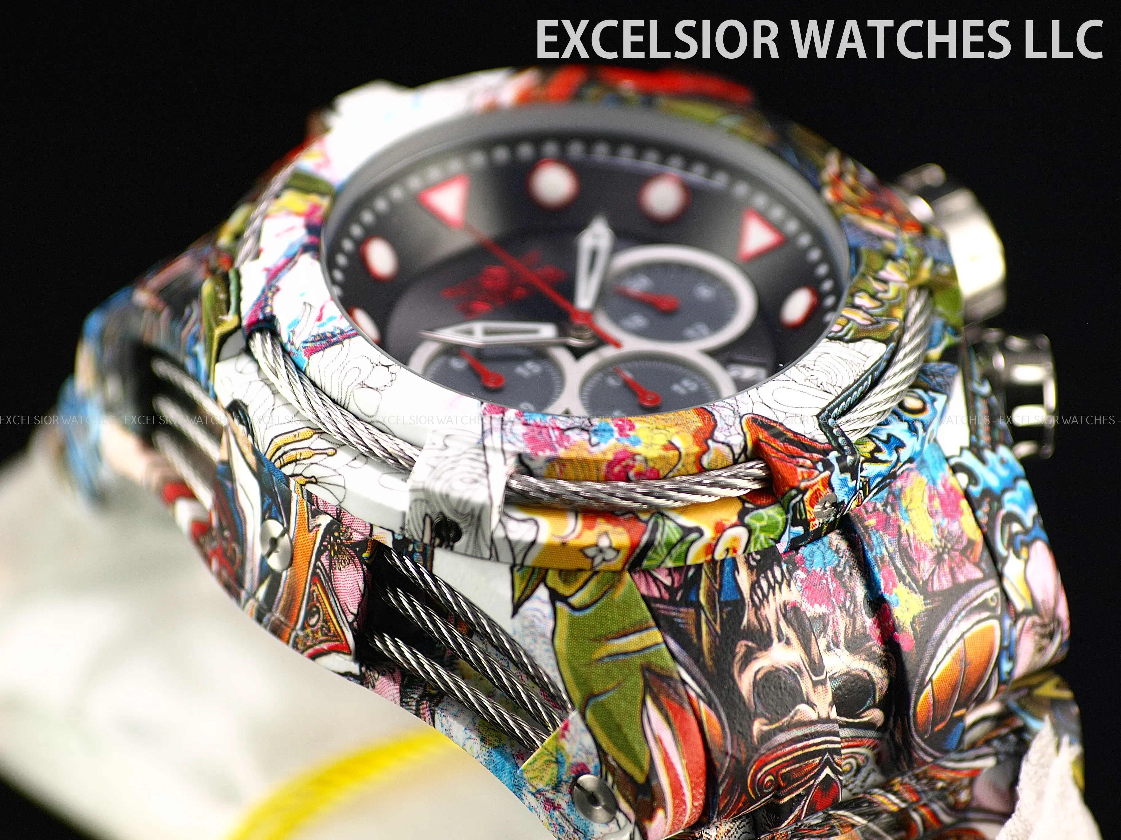 New Invicta 53mm BOLT ZEUS Chronograph Hydroplated Steel Black Dial SS Watch New Invicta 53mm BOLT ZEUS Chronograph Hydroplated Steel Black Dial SS Watch