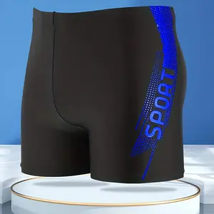 Men's Quick Dry Swim Trunks, Breathable Stretch Swim Shorts, Anti-Exposure Bathing Suit Bottoms, Waterproof Swimwear for Swimming, Surfing, Beach, Hot Spring & Water Sports