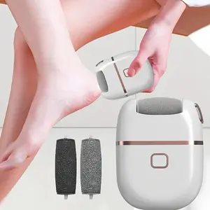 Electric Foot Callus Remover with Rechargeable Battery and 3 Polishing Heads, Rechargeable Pedicure Tools, Effective Foot Care Tool for Hard Skin and Exfoliation, Smooth Feet for All Ages