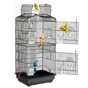 VEVOR Bird Flight Cage 39 in Hanging Metal Parakeet Cage for Cockatiels Parrot