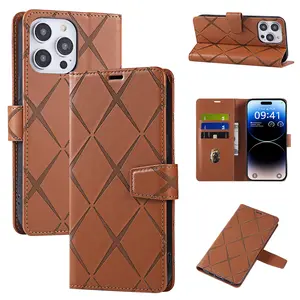 Suitable for iPhone 16 Pro phone case, Apple 15 flip cover case, phone case 17ro with card slot wallet case